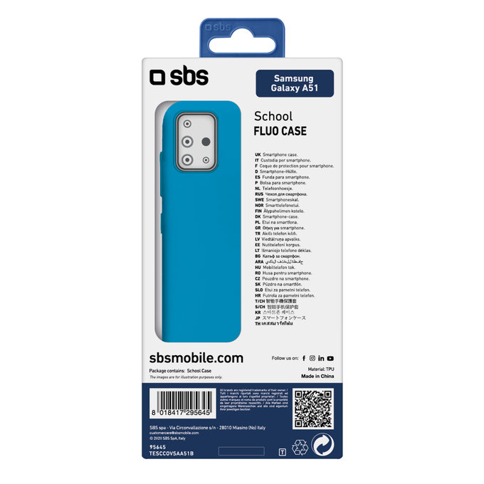 SBS - Fall School für Samsung Galaxy A51, blau