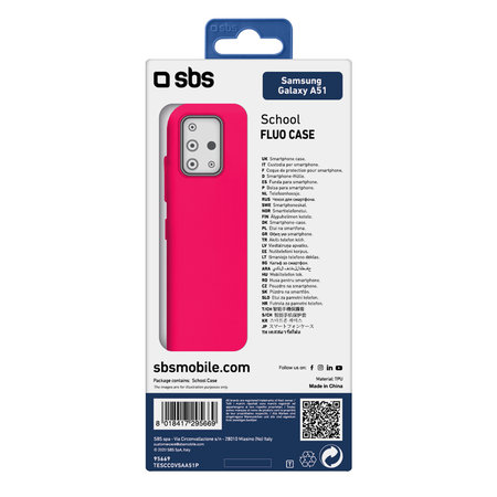 SBS - Fall School für Samsung Galaxy A51, rosa
