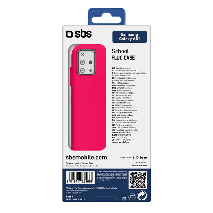 SBS - Fall School für Samsung Galaxy A51, rosa