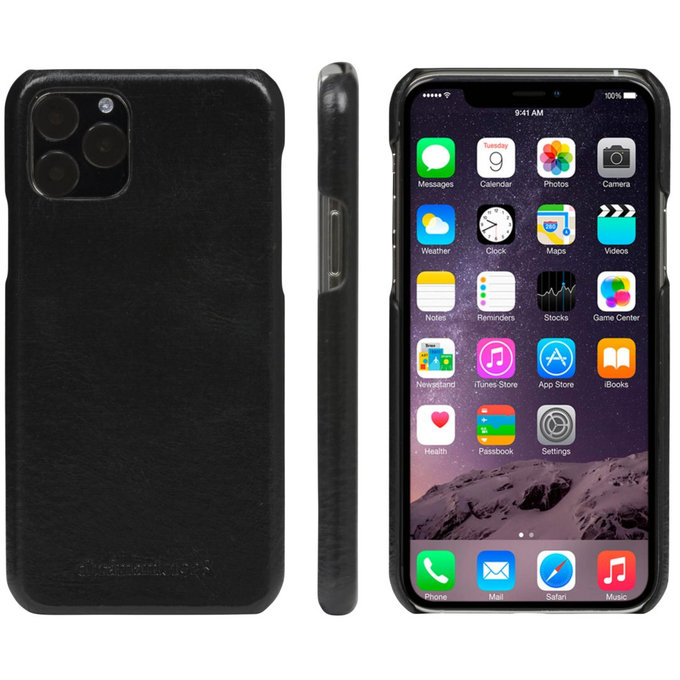 dbramante1928 - Lynge-Lederhülle für iPhone 11 Pro Max, schwarz