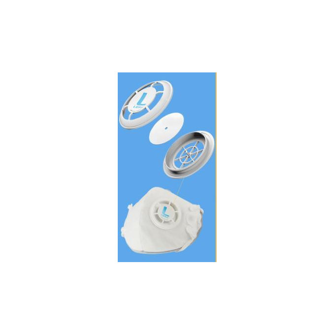 Sport-Atemschutzmaske FFP3-KN95 98% Filter, Atemschutz-Antiviren-Abdeckung - weiß