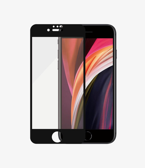 PanzerGlass - Gehärtetes Glas Case Friendly AB für iPhone 6, 6s, 7, 8, SE 2020 und SE 2022, schwarz
