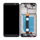 Motorola Moto E6 Play - LCD Display + Touchscreen Front Glas + Rahmen (Black) TFT