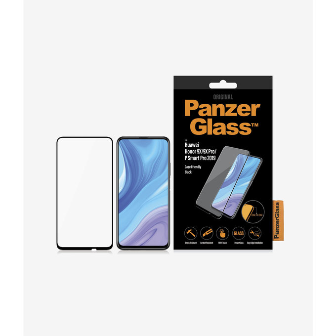 PanzerGlass - Gehärtetes Glas Case Friendly für Honor 9X Lite, black