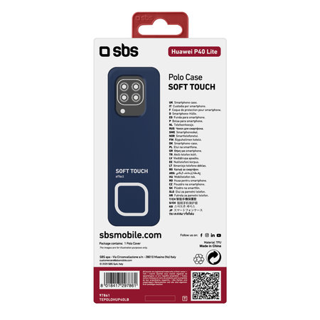 SBS - Fall Polo für Huawei P40 Lite, blau