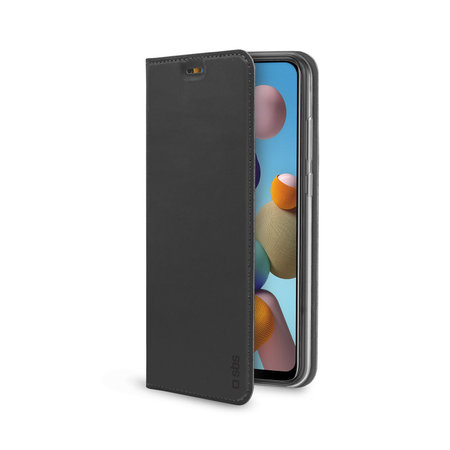 SBS - Fall Book Wallet Lite für Samsung Galaxy A21s, schwarz