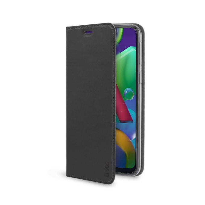 SBS - Fall Book Wallet Lite für Samsung Galaxy M21, schwarz