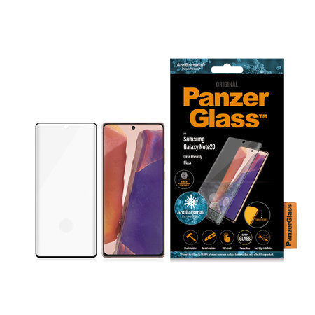 PanzerGlass - Gehärtetes Glas Case Friendly für Samsung Galaxy Note 20, Fingerprint komp., black