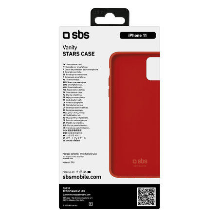 SBS - Fall Vanity für iPhone 11, rot