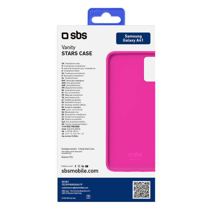 SBS - Fall Vanity für Samsung Galaxy A41, rosa