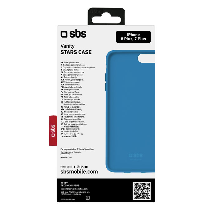 SBS - Fall Vanity für iPhone 7 Plus und 8 Plus, blau