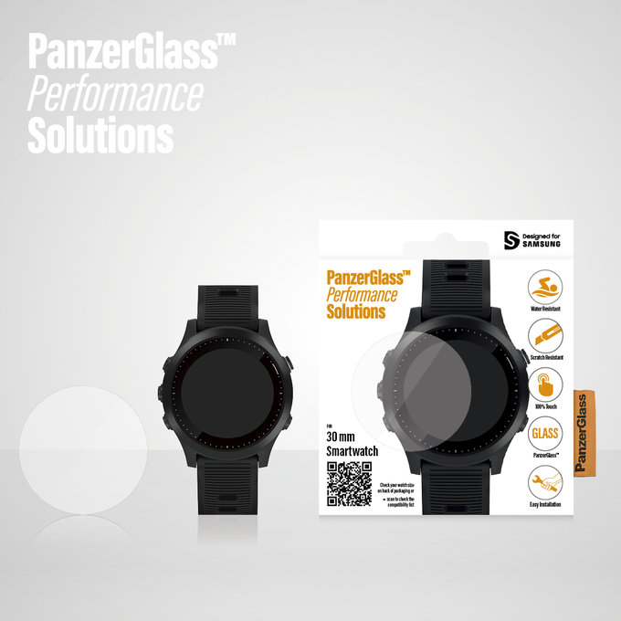 PanzerGlass - Gehärtetes Glas für Samsung Galaxy Watch 3 (41mm), transparent
