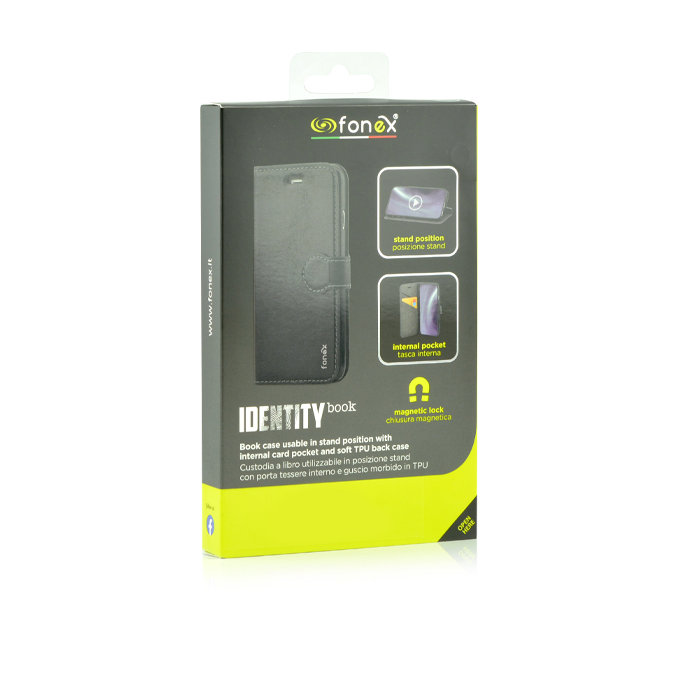 Fonex - Hülle Book Identity für Huawei P30 Pro, schwarz