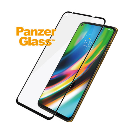 PanzerGlass - Gehärtetes Glas Case Friendly für Motorola Moto G9 Plus, schwarz