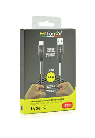 Fonex - Kabel - USB / USB-C (1m), grau