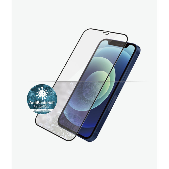 PanzerGlass - Gehärtetes Glas Case Friendly AB für iPhone 12 mini, schwarz