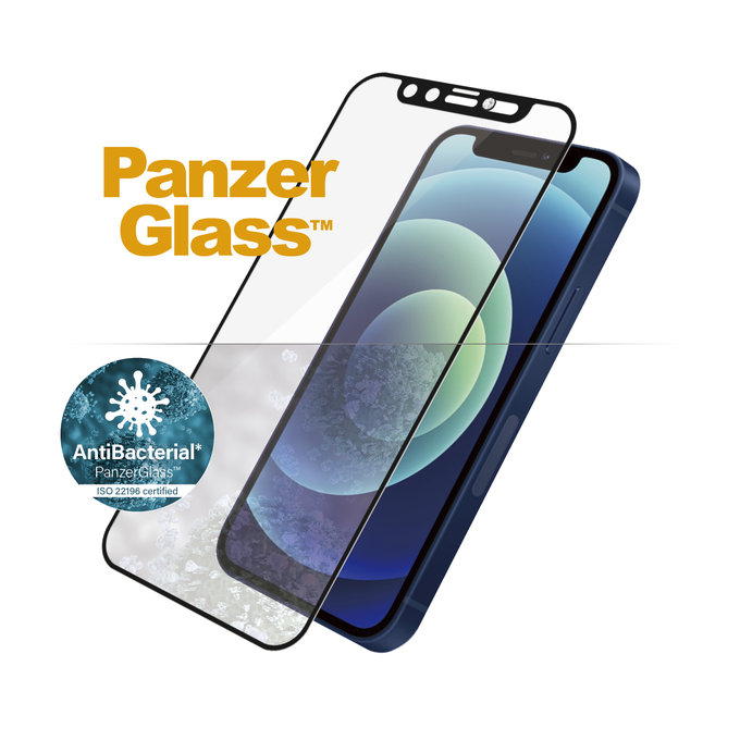 PanzerGlass - Hartglas-Hülle Friendly CamSlider Swarovski AB für iPhone 12 mini, schwarz