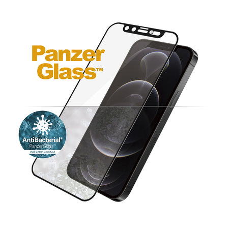 PanzerGlass - Hartglas-Hülle Friendly CamSlider Swarovski AB für iPhone 12/12 Pro, schwarz