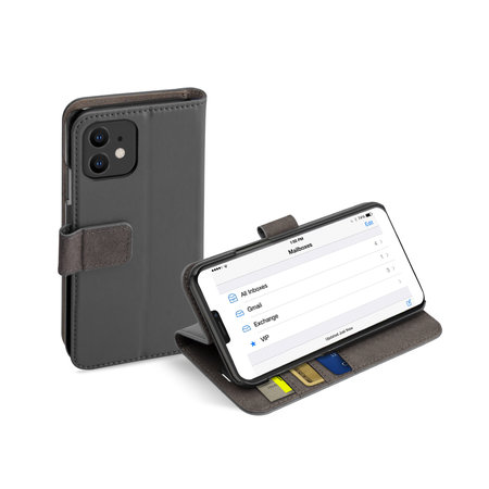 SBS - Book Wallet Case für iPhone 12 mini, schwarz