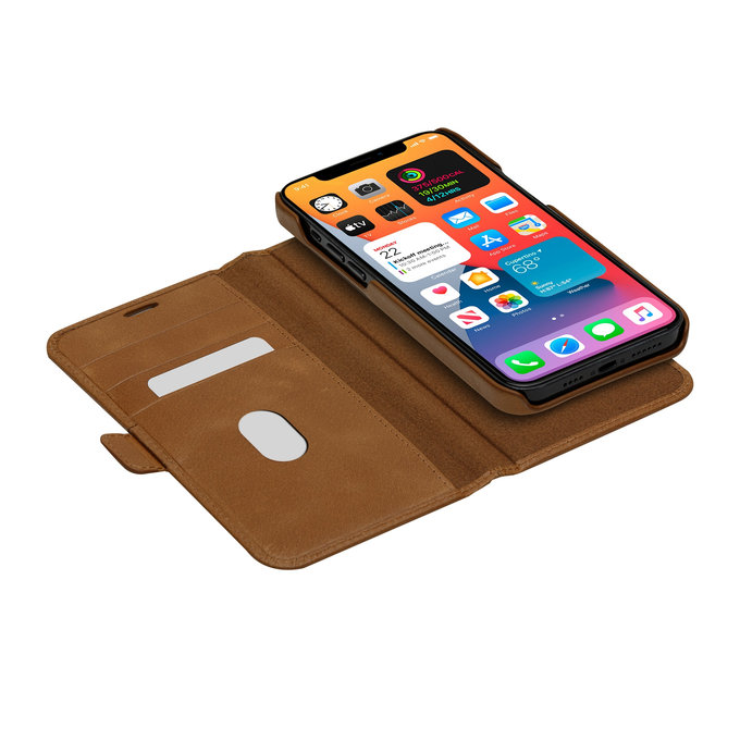 dbramante1928 - Lynge-Lederhülle für iPhone 12 Pro Max, Hellbraun