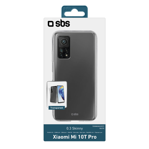 SBS - Hülle Skinny für Xiaomi Mi 10T Pro, transparent