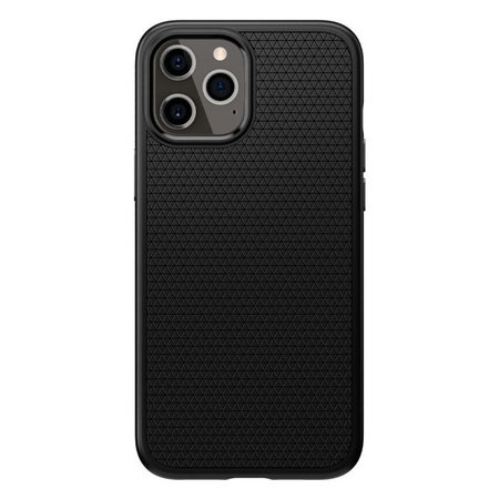 Spigen - Hülle Liquid Air für iPhone 12 Pro Max, schwarz