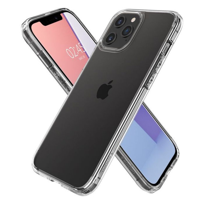 Spigen - Hülle Ultra Hybrid für iPhone 12 a 12 Pro, transparent