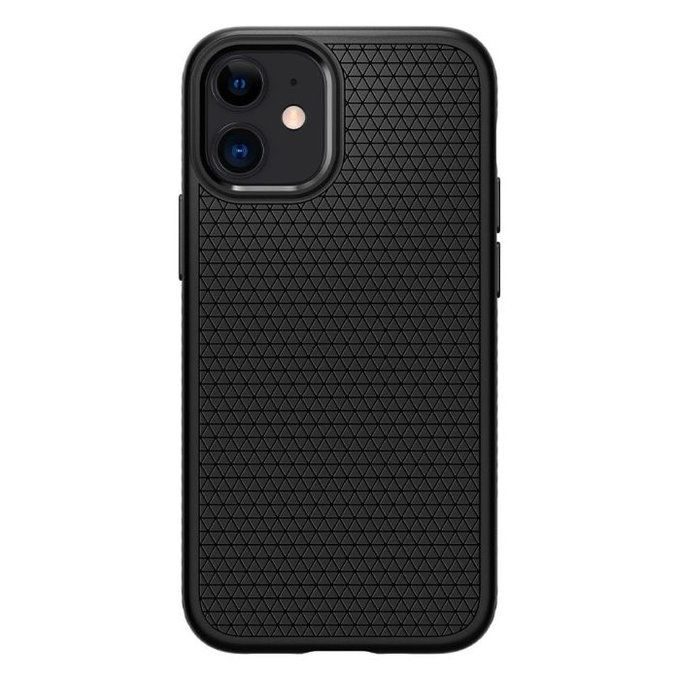 Spigen - Hülle Liquid Air für iPhone 12 mini, schwarz