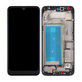 LG Q60 X525 - LCD Display + Touchscreen Front Glas + Rahmen (Blue) Single Sim TFT