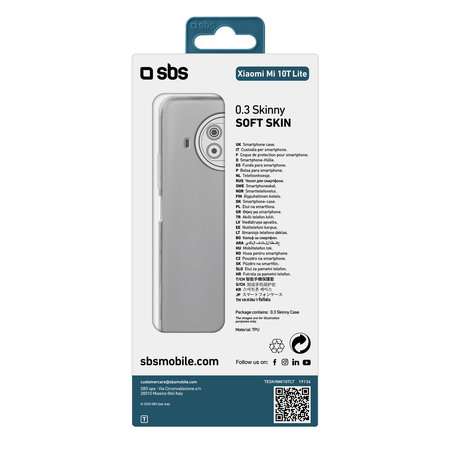 SBS - Hülle Skinny für Xiaomi Mi 10T Lite 5G, transparent