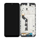 Motorola Moto E7 Plus XT2081 - LCD Display + Touchscreen Front Glas + Rahmen (Black) - 5D68C17416 Genuine Service Pack