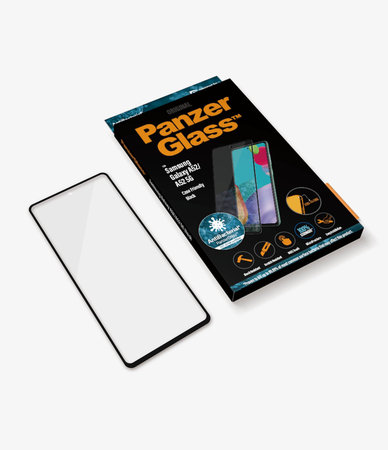 PanzerGlass - Gehärtetes Glas Case Friendly AB für Samsung Galaxy A52, A52 5G, A52s und A53 5G, schwarz