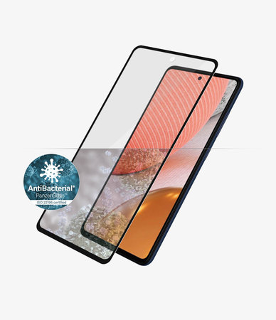 PanzerGlass - Gehärtetes Glas Case Friendly AB für Samsung Galaxy A72, schwarz