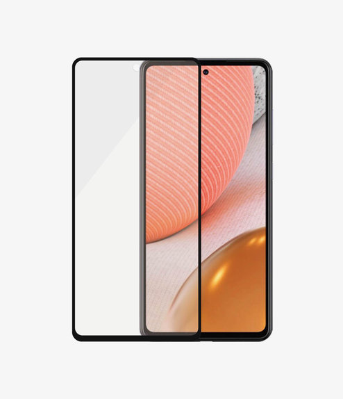 PanzerGlass - Gehärtetes Glas Case Friendly AB für Samsung Galaxy A72, schwarz
