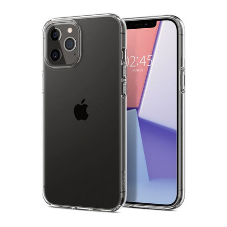 Spigen - Hülle Liquid Crystal für iPhone 12 und 12 Pro, Crystal Clear