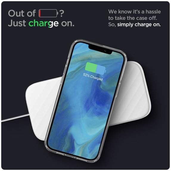 Spigen - Hülle Liquid Crystal für iPhone 12 und 12 Pro, Crystal Clear