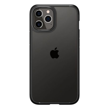 Spigen - Hülle Ultra Hybrid für iPhone 12 a 12 Pro, schwarz