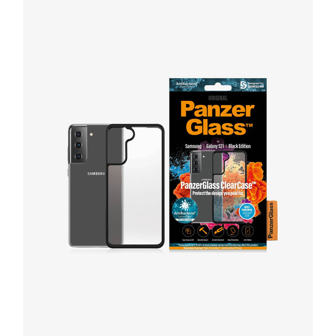 PanzerGlass - Hülle ClearCase AB für Samsung Galaxy S21, schwarz