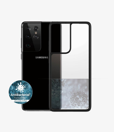 PanzerGlass - Hülle ClearCase AB für Samsung Galaxy S21 Ultra, schwarz
