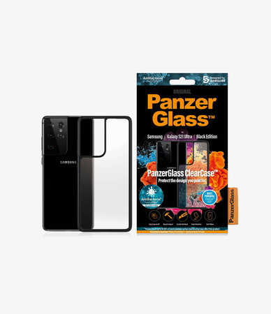 PanzerGlass - Hülle ClearCase AB für Samsung Galaxy S21 Ultra, schwarz