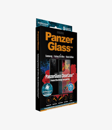 PanzerGlass - Hülle ClearCase AB für Samsung Galaxy S21 Ultra, schwarz