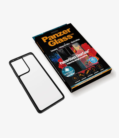 PanzerGlass - Hülle ClearCase AB für Samsung Galaxy S21 Ultra, schwarz