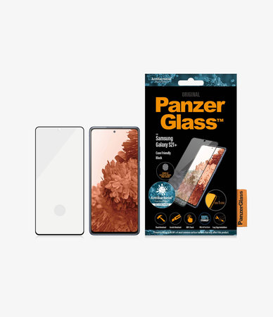 PanzerGlass - Gehärtetes Glas Case Friendly AB für Samsung Galaxy S21+, Fingerprint komp., schwarz