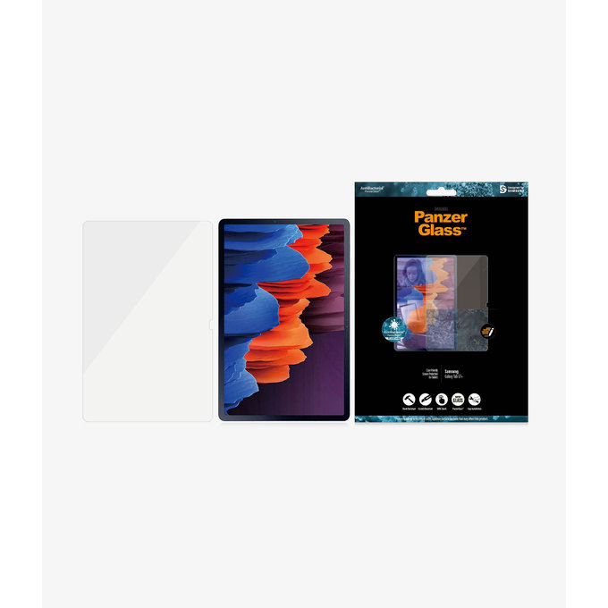 PanzerGlass - Tempered Glass Case Friendly SMAPP für Samsung Galaxy Tab S7+, Klar