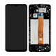 Samsung Galaxy A12 A125F, A022F - LCD Display + Touchscreen Front Glas + Rahmen (Black) - GH82-24490A, GH82-24491A Genuine Service Pack
