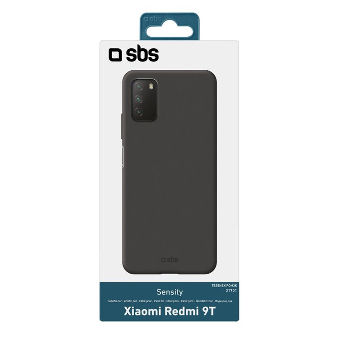 SBS - Fall Sensity für Xiaomi Redmi 9T, schwarz