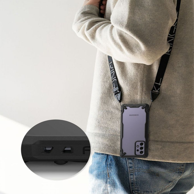 Ringke - Case Fusion X für Samsung Galaxy A72 5G, schwarz