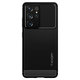 Spigen - Hülle Rugged Armor für Samsung Galaxy S21 Ultra, schwarz