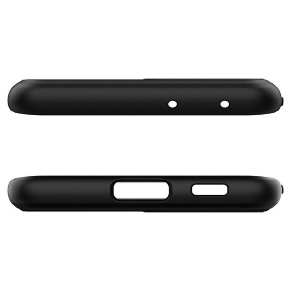 Spigen - Hülle Rugged Armor für Samsung Galaxy S21 Ultra, schwarz