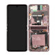 Samsung Galaxy Z Flip 5G F707B - LCD Display + Touchscreen Front Glas + Rahmen (Mystic Bronze) - GH82-23351B Genuine Service Pack